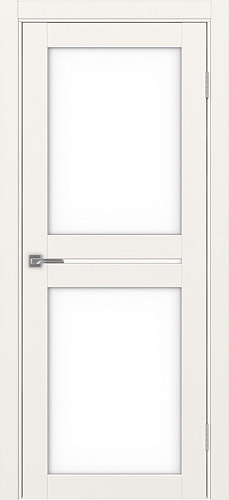 Дверь Эко 520.222 бежевый, lacobel белый