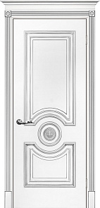 Недавно просмотренные - Дверь Текона эмаль Smalta 18 белый RAL 9003 патина серебро, глухая