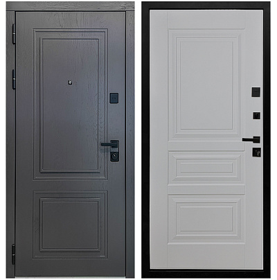 Входная дверь Матадор MXК-2 альберо грей/панель Миранда, силк маус