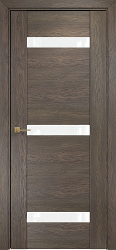 Дверь Оникс Парма 3 дуб античный, глухая лакобель RAL 0333