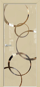 Недавно просмотренные - Дверь Оникс Арт лакобель RAL 1015, зеркало №4