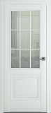 Дверь Z Венеция АК В3 экошпон белый, сатинат, английская решетка