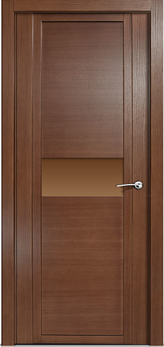 Дверь Milyana QDO H дуб палисандр, триплекс бронза