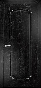 Недавно просмотренные - Дверь Оникс Венеция 2 эмаль черная патина серебро, глухая