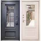 Недавно просмотренные - Входная дверь Матадор ТЕРМО Империал 2 RAL 7024, стеклопакет/панель белый матовый