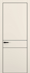 Недавно просмотренные - Дверь Z K16 полипропилен крем, ALU кромка черная, молдинг черный, глухая