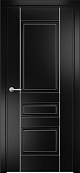 Схожие товары - Дверь Оникс Версаль фрезерованная №2 эмаль черная патина серебро по контуру, глухая