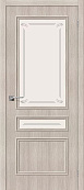 Схожие товары - Дверь Браво Симпл-15.2 экошпон капучино вералинга, стекло белое художественное "Mystic"