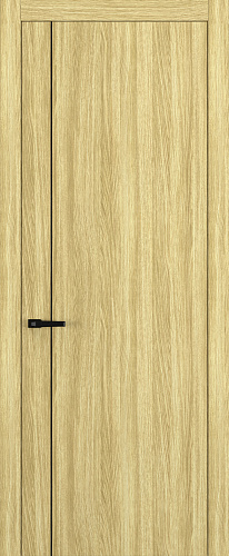 Дверь Z K14 toppan дуб натуральный, молдинг черный, глухая