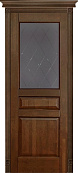 Схожие товары - Дверь ОКА массив ольхи Валенсия античный орех, стекло графит с фрезеровкой