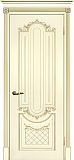 Дверь Текона эмаль Smalta 13 слоновая кость RAL 1013 патина золото, глухая