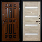 Недавно просмотренные - Входная металлическая дверь Лекс Гладиатор, винорит Golden патина чёрная/панель №48 Сицилио ясень кремовый