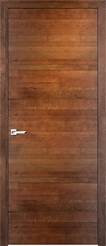 Дверь ПМЦ Design массив ольхи ОЛ66 горизонтальный коньяк, глухая