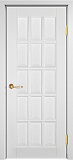 Дверь ДР массив дуба Грация эмаль белая, глухая