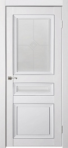 Недавно просмотренные - Дверь ДР экошпон Деканто ПДО 4 бархат white вставка черная, сатинато белое