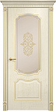 Схожие товары - Дверь Оникс Венеция фрезерованная эмаль слоновая кость патина золото, сатинат бронза контурный витраж №4