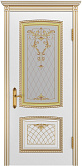 Схожие товары - Дверь Шейл Дорс Симфония 2 В3 эмаль белая с золотой патиной, стекло фотопечать узор 2