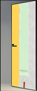 Недавно просмотренные - Дверь скрытая с отделкой эмаль по RAL ИУ2, 2,3 м, кромка AL black, revers, 59 мм