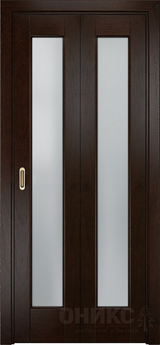 Дверь-книжка Оникс Лагуна палисандр, сатинат белый