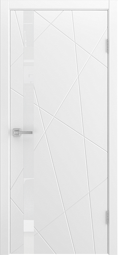 Дверь Fiesta эмаль белая, лакобель белый