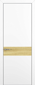 Недавно просмотренные - Дверь Z K6 ALU renolit white, вставка toppan дуб натуральный, глухая