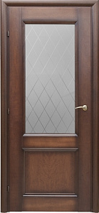 Недавно просмотренные - Дверь Краснодеревщик 3324 кофе, стекло матовое гравировка Кристалл