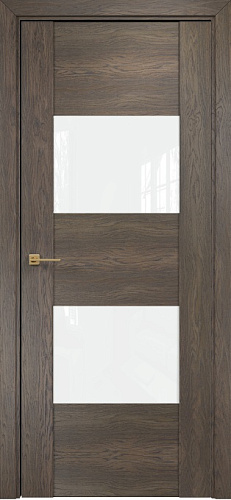 Дверь Оникс Парма дуб античный, глухая лакобель RAL 0333