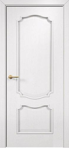 Дверь Оникс Венеция эмаль белая с текстурой, глухая
