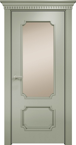 Дверь Оникс Палермо эмаль RAL 7038, сатинат