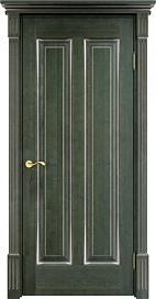 Недавно просмотренные - Дверь ПМЦ массив ольхи ОЛ102 зеленый с патиной серебро, глухая