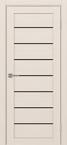 Дверь Эко 508.12 ясень перламутровый, lacobel черный