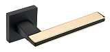 Межкомнатная ручка Fantom Ирма FE 104-50 MB/22Gold, матовый черный/золото