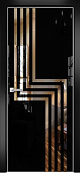 Схожие товары - Дверь Оникс Арт, лакобель черный RAL 9005, зеркало №1