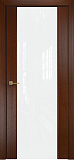 Дверь Оникс Престиж красное дерево, триплекс белый
