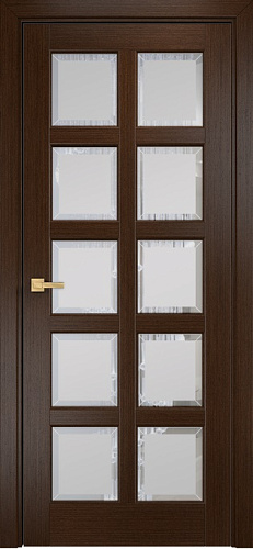 Дверь Оникс Вена 2 венге, сатинат с фацетом