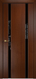 Дверь Оникс Престиж 2 красное дерево, триплекс черный