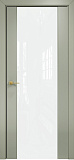 Дверь Оникс Престиж эмаль RAL 7038, триплекс белый