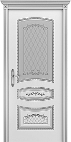 Недавно просмотренные - Дверь ИУ Эмаль Классика Соната В3 эмаль белая патина серебро, остекленное рис. 2