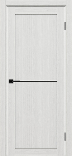 Дверь Эко 502.11 АПП ясень серебристый молдинг SB, глухая