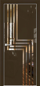 Недавно просмотренные - Дверь Оникс Арт, лакобель коричневый RAL 8028, зеркало №1