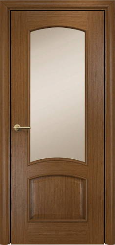 Дверь Оникс Прага орех, сатинат бронза