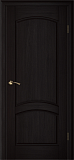 Дверь Текона шпон Вайт 01 черный тонированный дуб, глухая