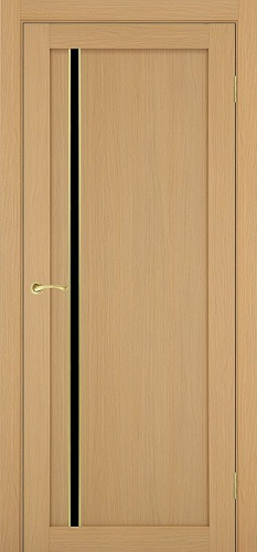 Дверь Эко 527.121 АПС ясень темный молдинг SG, lacobel черный