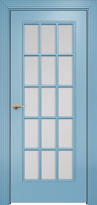 Недавно просмотренные - Дверь Оникс Турин фрезерованная эмаль голубая, сатинато с решеткой №2