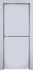 Недавно просмотренные - Дверь 1001-М1 эмаль RAL 7047, молдинг черный, глухая