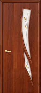 Недавно просмотренные - Дверь Браво 8Ф итальянский орех, стекло белое художественное с фьюзингом