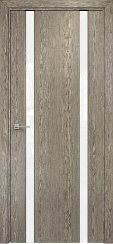 Дверь Оникс Престиж 2 акация, триплекс белый