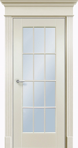 Дверь Оксфс эмаль RAL 9001, сатинат