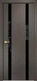 Дверь Оникс Верона 2 серый дуб, триплекс черный