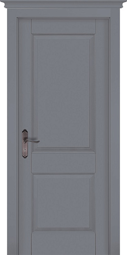 Дверь ОКА массив ольхи Элегия эмаль грей, глухая